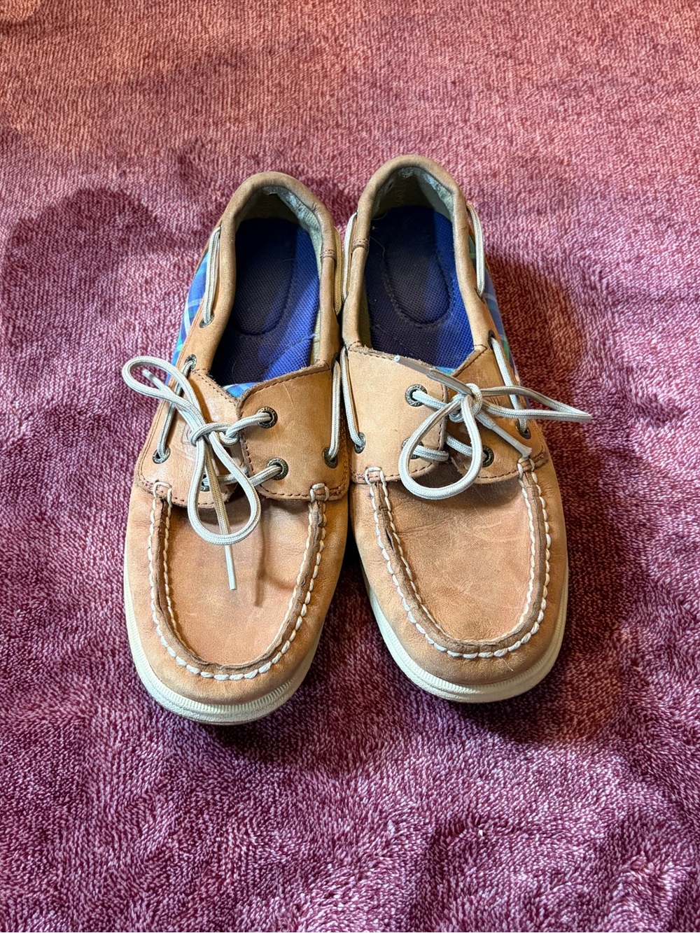 Sperry Women's Tan Leather Boat Loafers